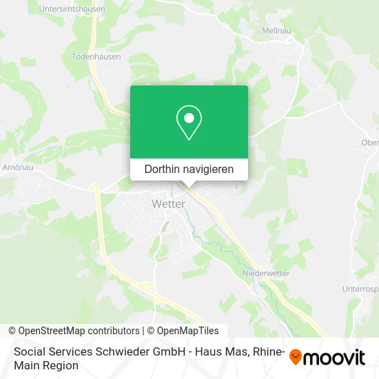 Social Services Schwieder GmbH - Haus Mas Karte