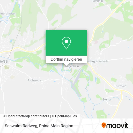 Schwalm Radweg Karte