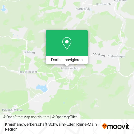 Kreishandwerkerschaft Schwalm-Eder Karte