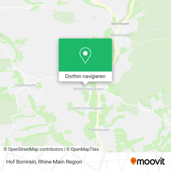 Hof Bornrain Karte