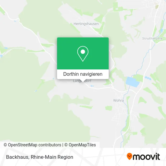Backhaus Karte