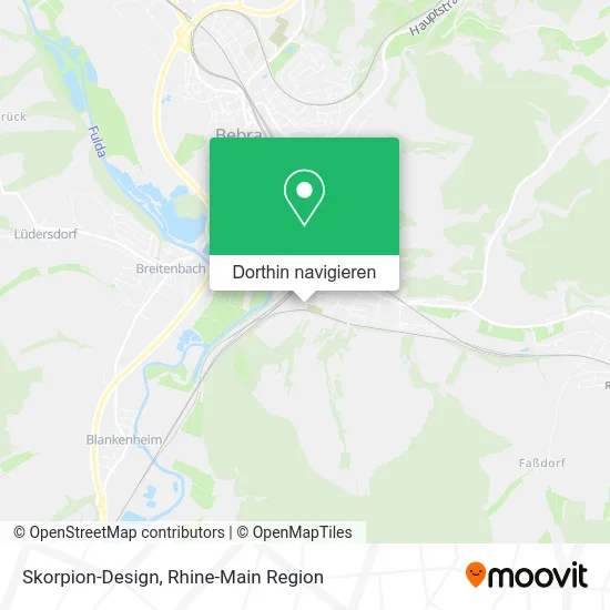 Skorpion-Design Karte