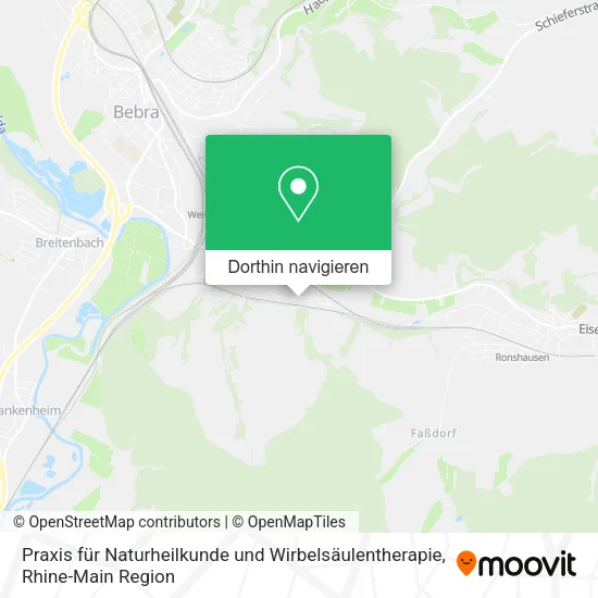 Praxis für Naturheilkunde und Wirbelsäulentherapie Karte