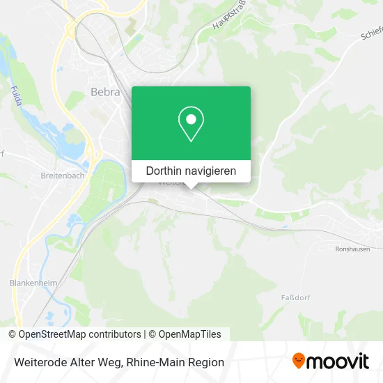 Weiterode Alter Weg Karte