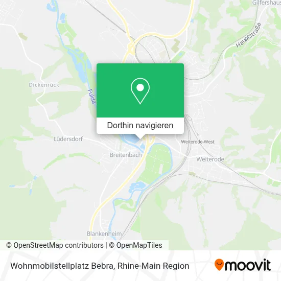 Wohnmobilstellplatz Bebra Karte