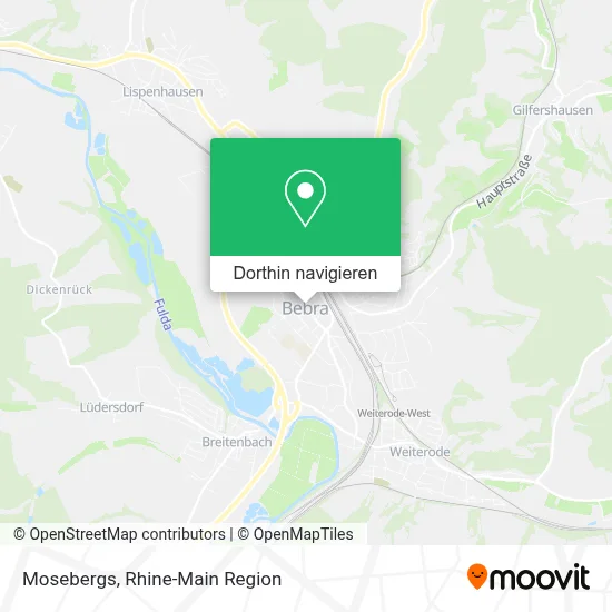 Mosebergs Karte