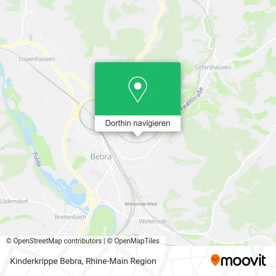 Kinderkrippe Bebra Karte