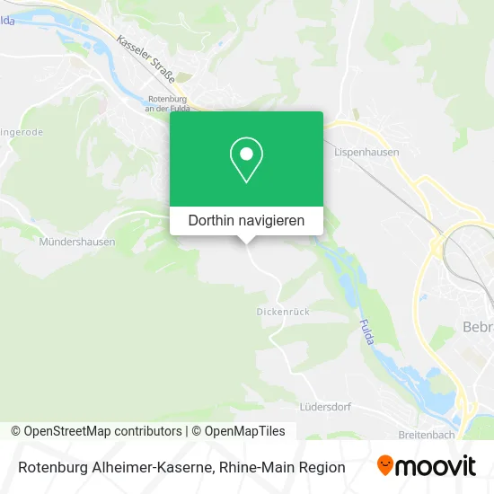 Rotenburg Alheimer-Kaserne Karte