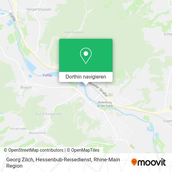 Georg Zilch, Hessenbub-Reisedienst Karte