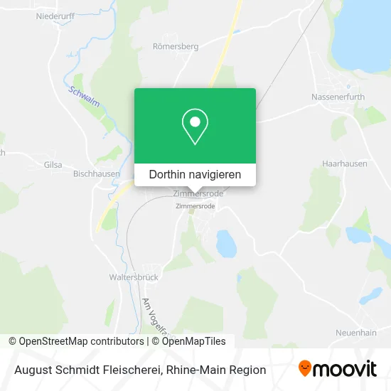 August Schmidt Fleischerei Karte