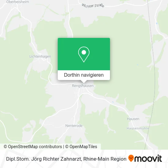 Dipl.Stom. Jörg Richter Zahnarzt Karte