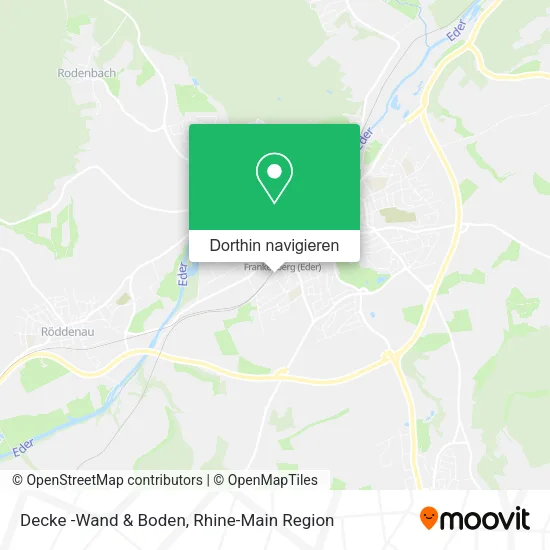 Decke -Wand & Boden Karte