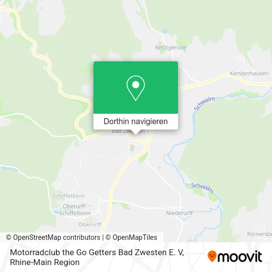 Motorradclub the Go Getters Bad Zwesten E. V Karte