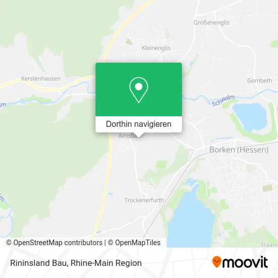 Rininsland Bau Karte