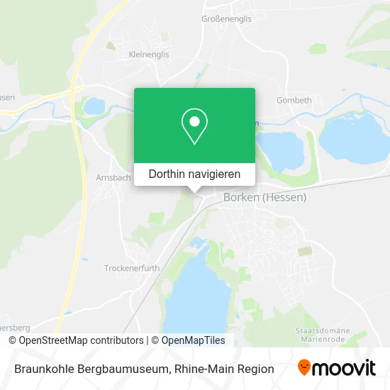 Braunkohle Bergbaumuseum Karte