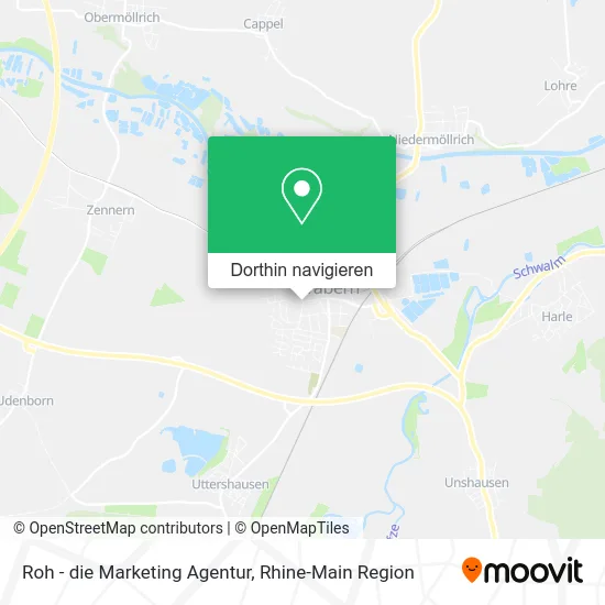 Roh - die Marketing Agentur Karte