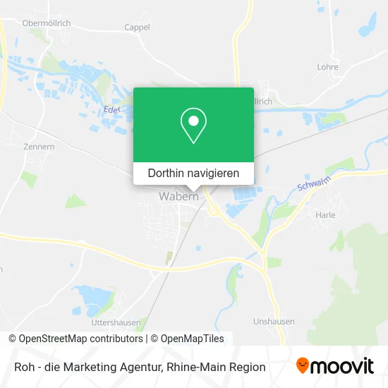 Roh - die Marketing Agentur Karte