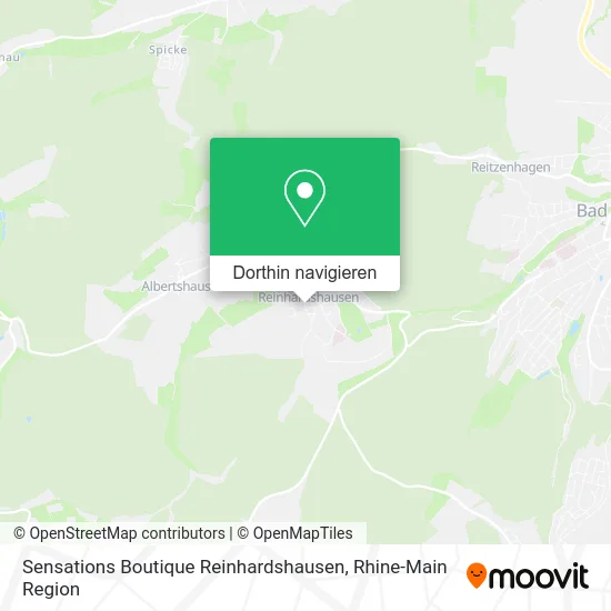 Sensations Boutique Reinhardshausen Karte