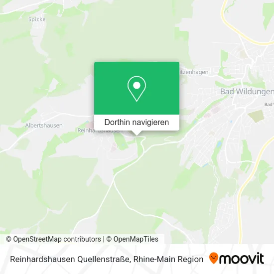 Reinhardshausen Quellenstraße Karte