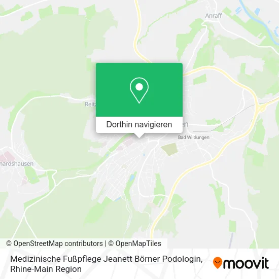 Medizinische Fußpflege Jeanett Börner Podologin Karte