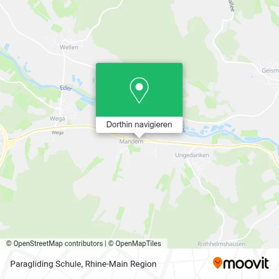 Paragliding Schule Karte