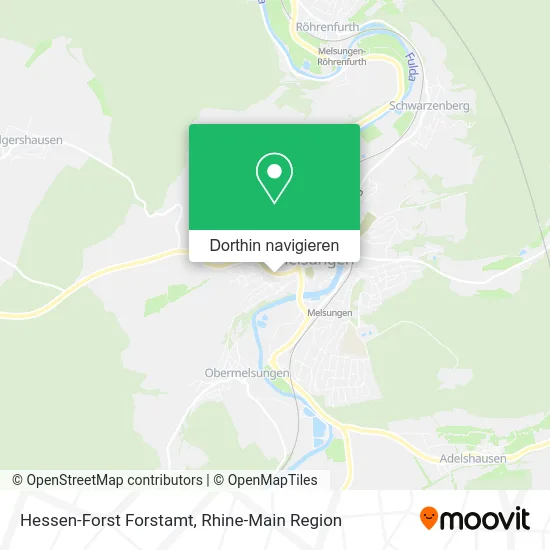 Hessen-Forst Forstamt Karte