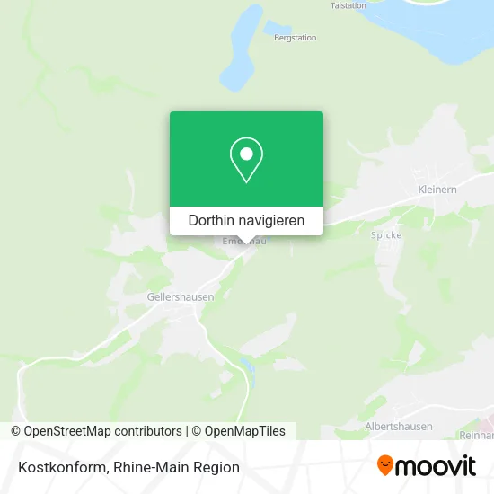 Kostkonform Karte