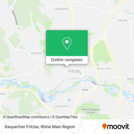 Baupartner Fritzlar Karte