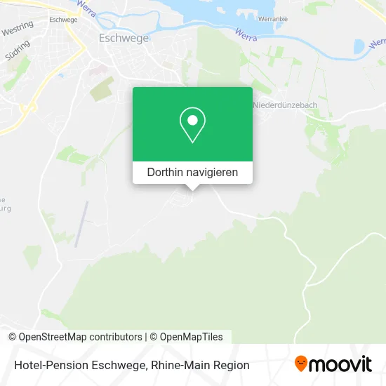 Hotel-Pension Eschwege Karte