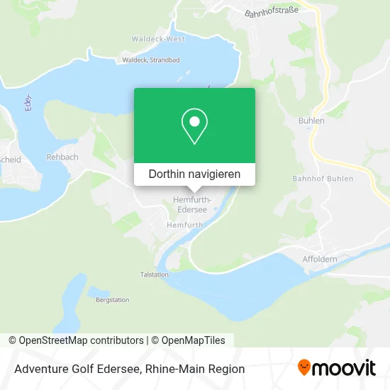 Adventure Golf Edersee Karte