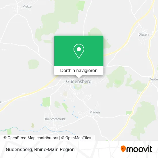 Gudensberg Karte