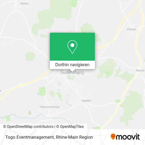 Togo Eventmanagement Karte