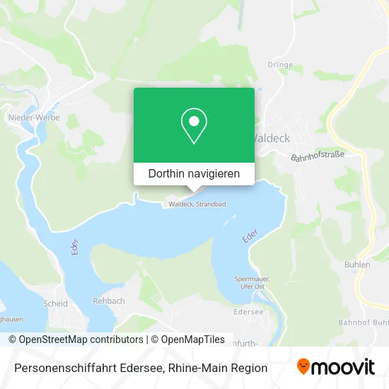 Personenschiffahrt Edersee Karte