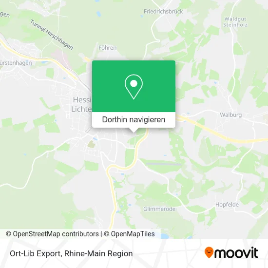 Ort-Lib Export Karte