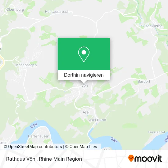 Rathaus Vöhl Karte