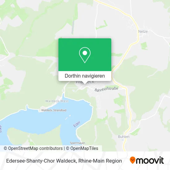 Edersee-Shanty-Chor Waldeck Karte