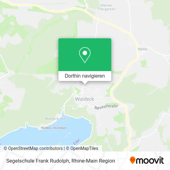 Segelschule Frank Rudolph Karte