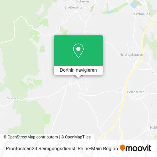 Prontoclean24 Reinigungsdienst Karte