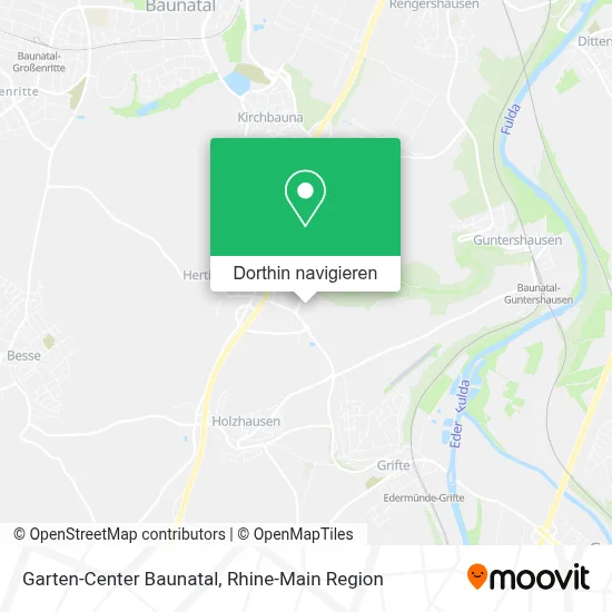 Garten-Center Baunatal Karte