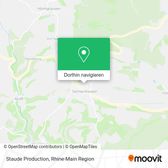Staude Production Karte