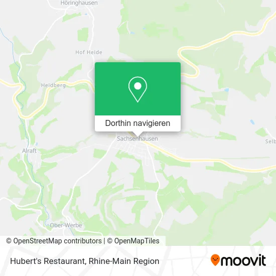 Hubert's Restaurant Karte