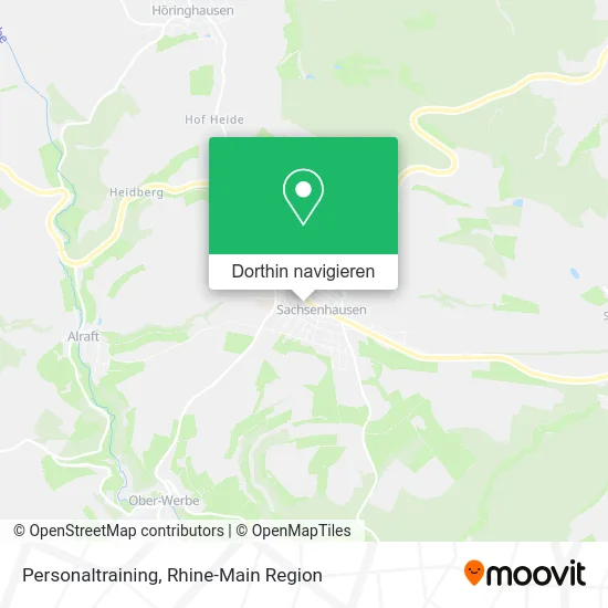 Personaltraining Karte