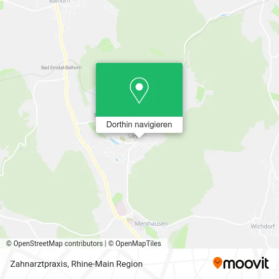 Zahnarztpraxis Karte