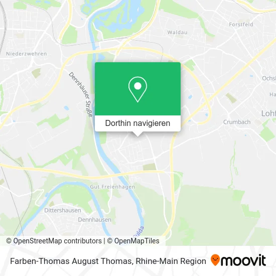 Farben-Thomas August Thomas Karte