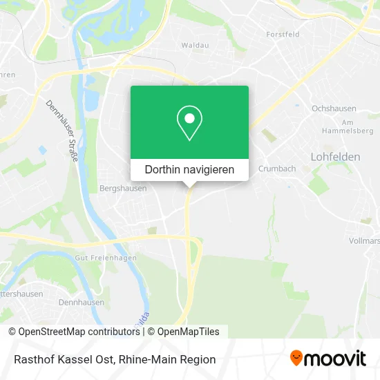 Rasthof Kassel Ost Karte