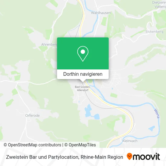 Zweistein Bar und Partylocation Karte