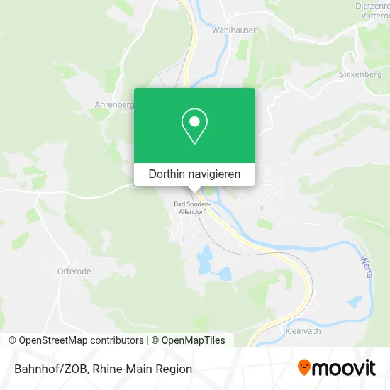 Bahnhof/ZOB Karte