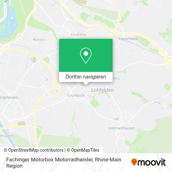 Fachinger Motorbox Motorradhandel Karte