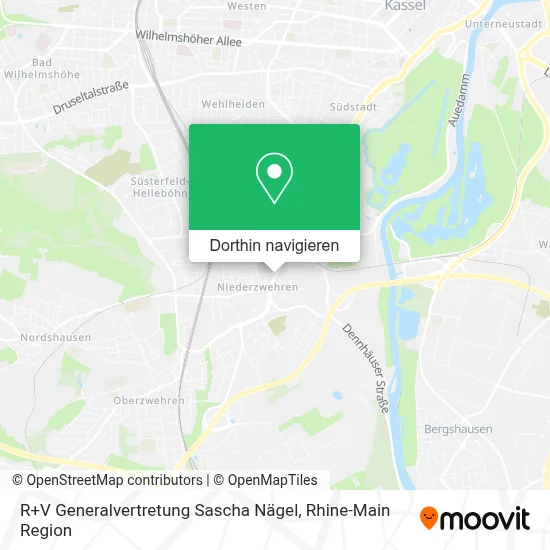 R+V Generalvertretung Sascha Nägel Karte