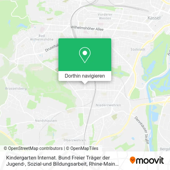 Kindergarten Internat. Bund Freier Träger der Jugend-, Sozial-und Bildungsarbeit Karte